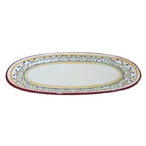 Bobby Flay Sevilla Oval Serving Platter Bread Tray 16 x 7.5 Spanish Style EUC